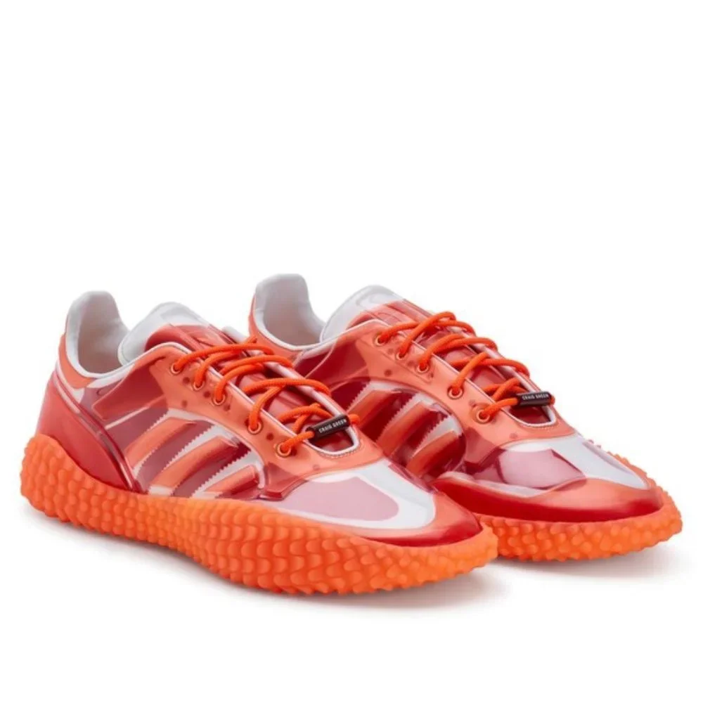 Adidas x Craig Green red orange water resistant sneakers shoes